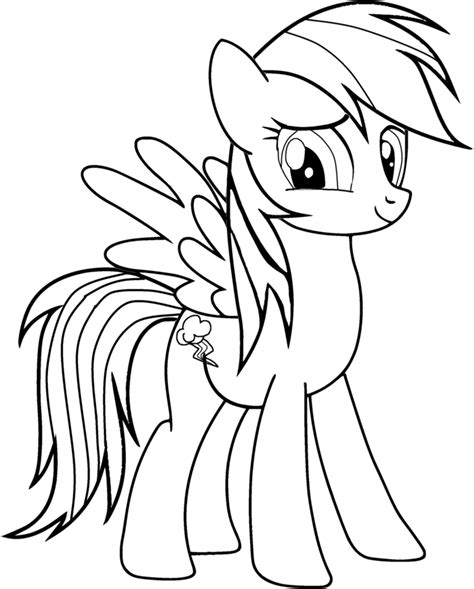 Here are the rainbow coloring pages that are very simple and easy to color. Rainbow Dash Coloring Page | Clipart Panda - Free Clipart ...