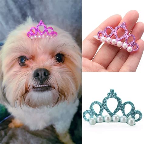 Dog Crown Clip Princess Hair Accessory Crown Clip Etsy