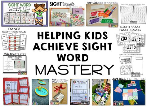 The First Grade Parade Sight Word Mastery And Intervention
