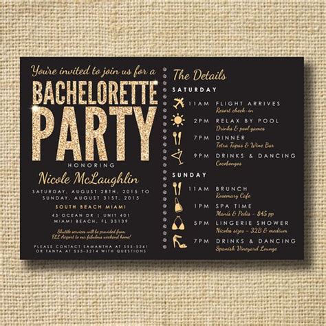 Bachelorette Party Invite Stagette Party Invite By Creativelime