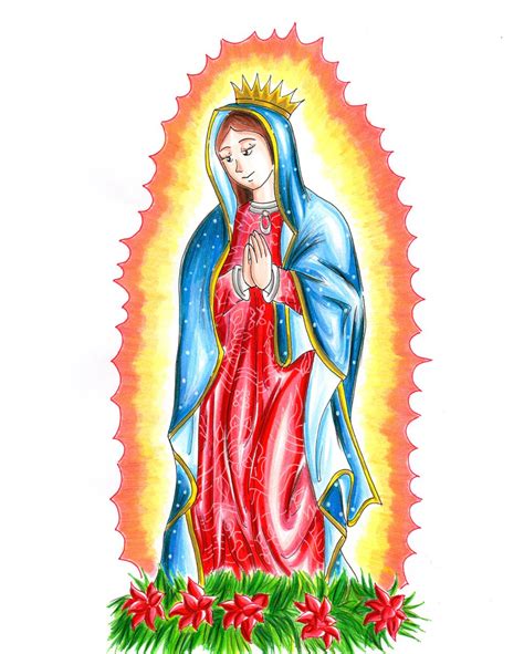 La Virgen De Guadalupe Drawings Clipart Best Clipart Best Clipart