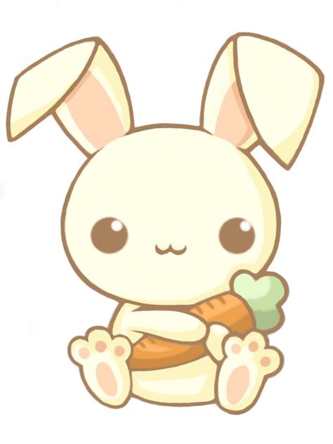 Kawaii Bunny By Luchink Beebop On Deviantart Cute Animal Drawings