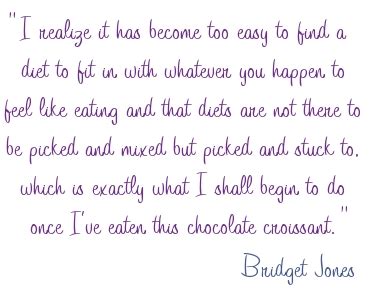 A quote can be a single line from one character or a memorable dialog between several characters. Bridget Jones's Diary | Scribbling Bookworm