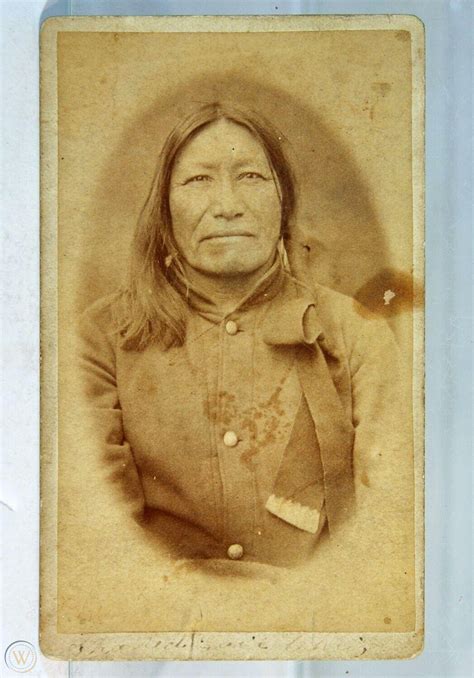 1880s Native American Brule Sioux Indian Chief Spotted Tail Cdv Photo
