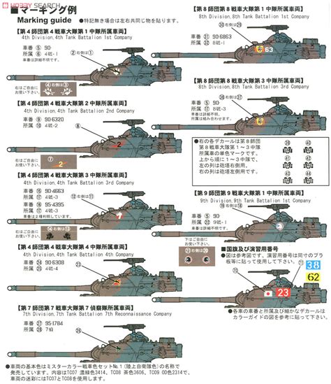 Jgsdf Type 61 Main Battle Tank Plastic Model Color3