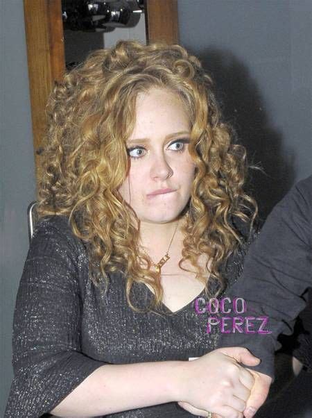 Curly Hair Extensions Adele Showed Off Her New Curly Concert At