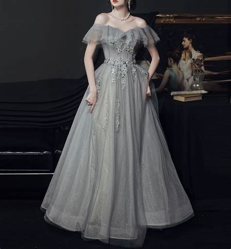 Silver Grey Tulle Wedding Dress Artofit
