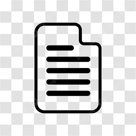 Document Outline Clipart Transparent Png Hd Outline Of Document Icon
