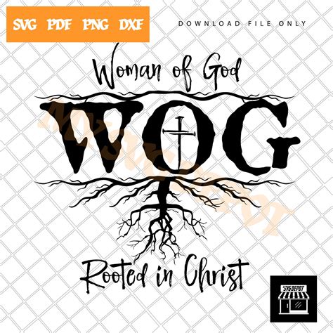 Woman Of God Rooted In Christ Svg Christian Svg Christian Etsy