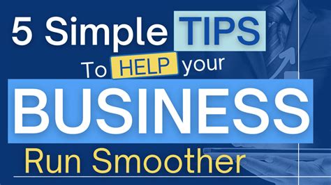 5 Simple Tips To Help Your Business Run Smoother Yoon Cannon