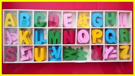 Wooden Letters Unboxing Abcdefghijklmnopqrstuvwxyz Alphabet Songs For