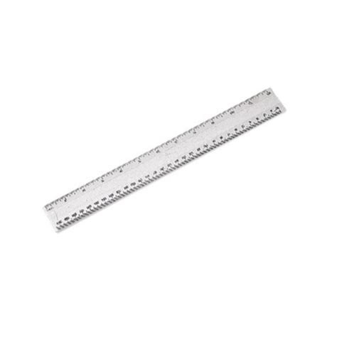 12 Inch Clear Plastic Ruler Perfect For Scientific Measurements