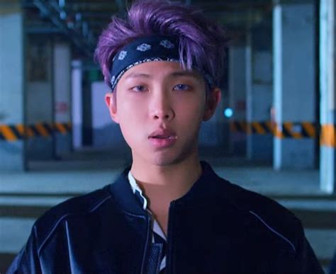 Rapmonster Bts Purplehair Bts Not Today Namjoon Kim Namjoon