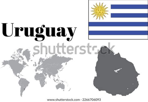 Oriental Republic Uruguay 20230225 Maps National Stock Vector Royalty
