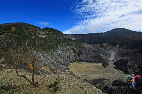 West Java Tourism Photo Gallery Tangkuban Perahu Volcanic Crater