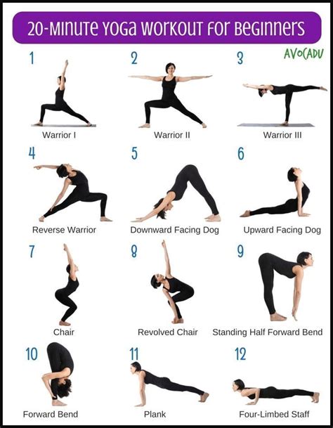 Kostenloses 20 Minuten Yoga Training Für Anfänger Mit Detaillierten Fotos Und Anweisungen