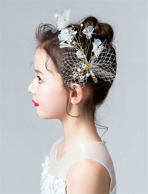 Flower Girl Headpieces Ivory Headband Kids Hair Accessories