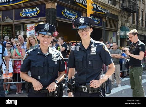 Female Women Cops Police New York Stock Photo Alamy