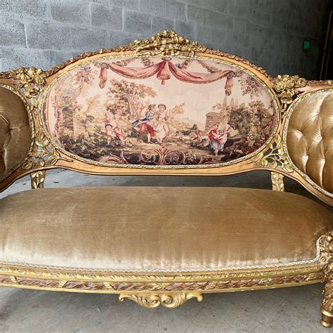French Settee French Sofa French Furniture Vintage Sofa Etsy