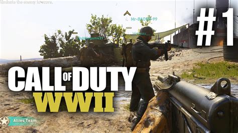 Call Of Duty Ww2 Private Beta Multiplayer Gameplay Every Division