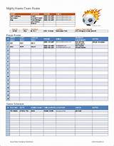 Soccer Snack Schedule Template Pictures
