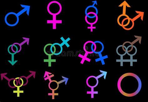 Sexual Orientation Icon Symbol Shape Sign Logo Website Gender Se Stock