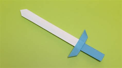 How To Make A Paper Sword Origami Toy Sword Tutorial Easy Origami