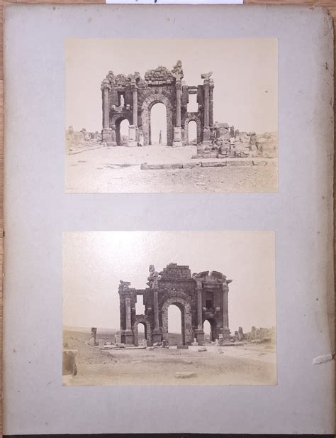 Deux Grandes Photographies Originales De Monuments Romains En Ruine En