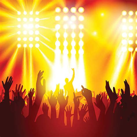Best Concert Crowd Illustrations Royalty Free Vector Graphics And Clip