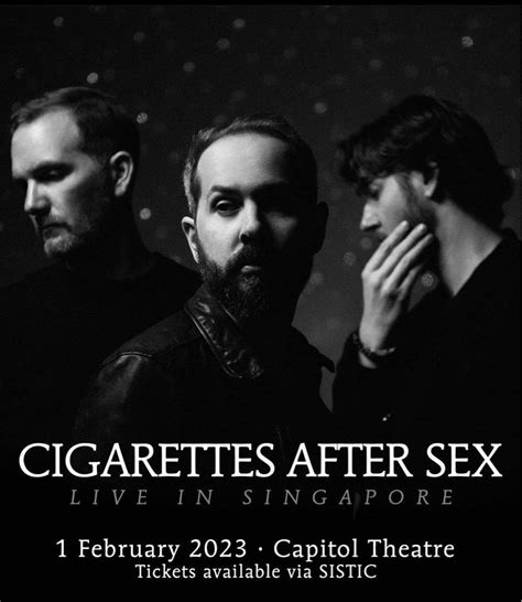 Lf Cigarettes After Sex Ticket Tickets And Vouchers Event Tickets On Carousell