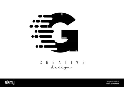 Geometric And Dynamic Letter G Logo Design With Movement Effect Modern