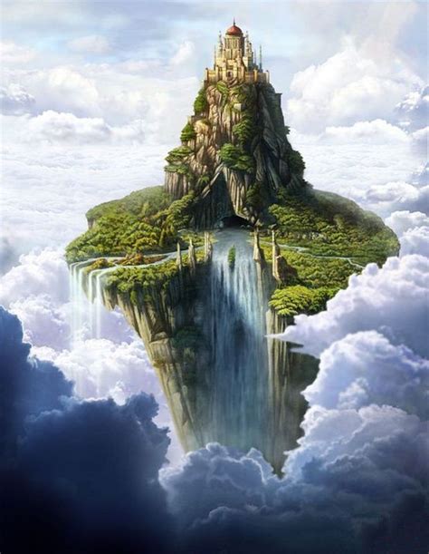 Floating Castle Floating Castleyou Dreamy Place Fantasy City