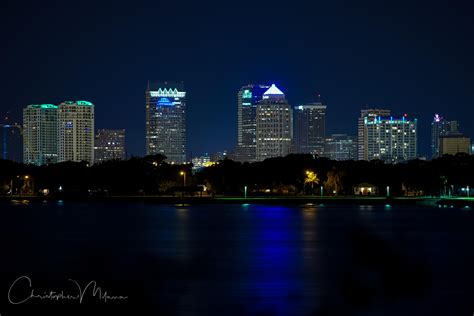 Downtown At Night Tampa