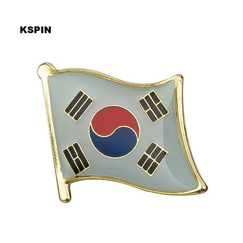 south korea flag pin lapel pin badge brooch icons 1pc ks 0074 badges aliexpress