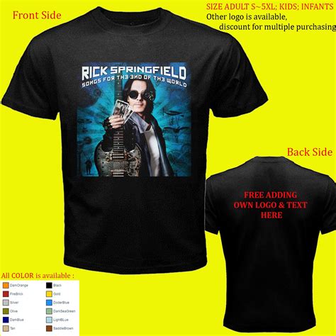 3 Rick Springfield Album Tour T Shirt All Size Adult S 5xl Youth Babies