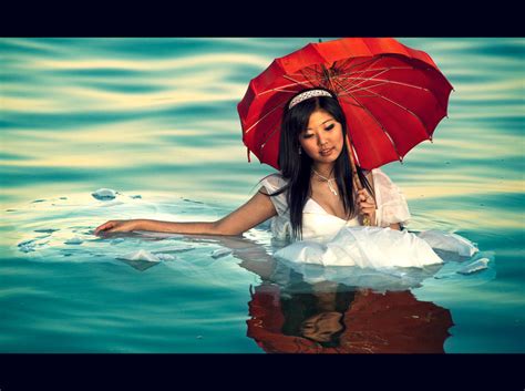 Floating Girl Wth Red Umbrella By Shayne Gray On Deviantart