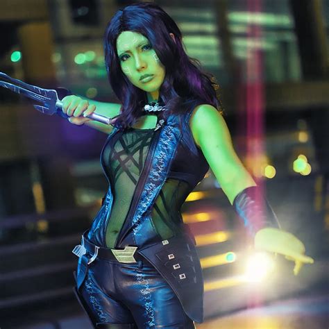 High Quality Guardians Of The Galaxy 1 Gamora Costume Leather Gamora Jumpsuit Superhero
