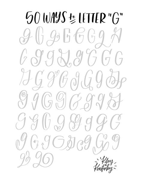 50 Ways To Letter G Hand Lettering Alphabet Doodle Lettering Creative