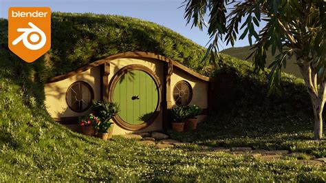 Create A Hobbit Hole In 15 Minutes Blender Tutorial Youtube