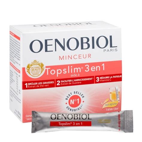 Oenobiol Topslim Sticks 3 En 1 Agrume Nu3
