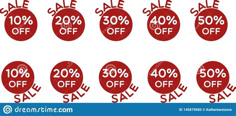 Sale Price Off Icons Set Vector Stock Vector Illustration Of Vector