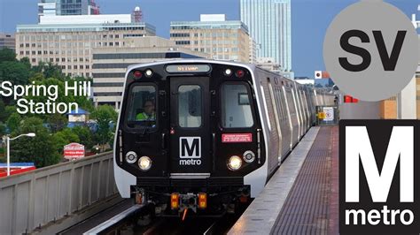 Wmata Metrorail Spring Hill Station Silver Line Youtube