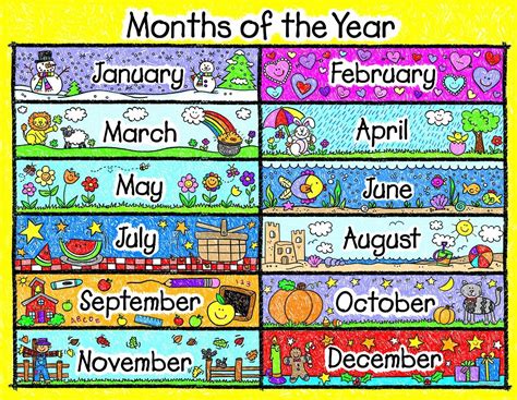 Months Of The Year Templates Activity Shelter