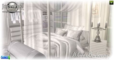 White Bedroom Sims 4 Bedroom