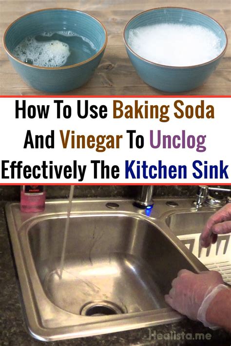Kitchen drain clogged with fat. How To Use Baking Soda And Vinegar To Unclog Effectively ...