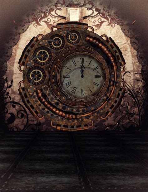 Steampunk Time Stock Illustration Illustration Of Iron 83302386