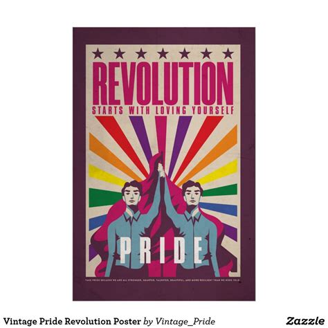Vintage Pride Revolution Poster Propaganda Posters Gig Posters Poster