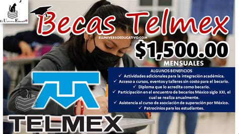 Becas Telmex Becas Fundación Telmex noviembre