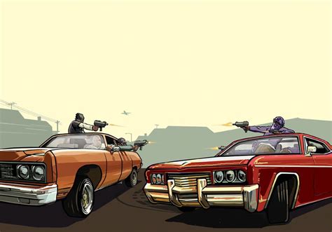 Driveby Art Grand Theft Auto San Andreas Art Gallery Grand Theft