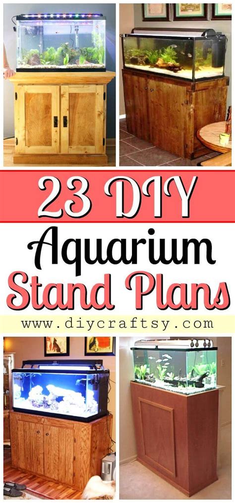 23 Diy Aquarium Stand Plans ⋆ Diy Crafts
